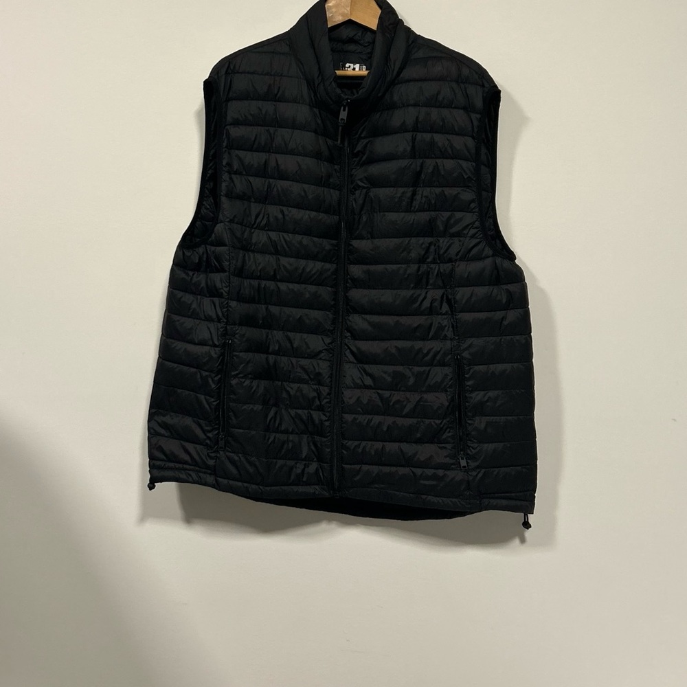 Men's Black Quilted Vest